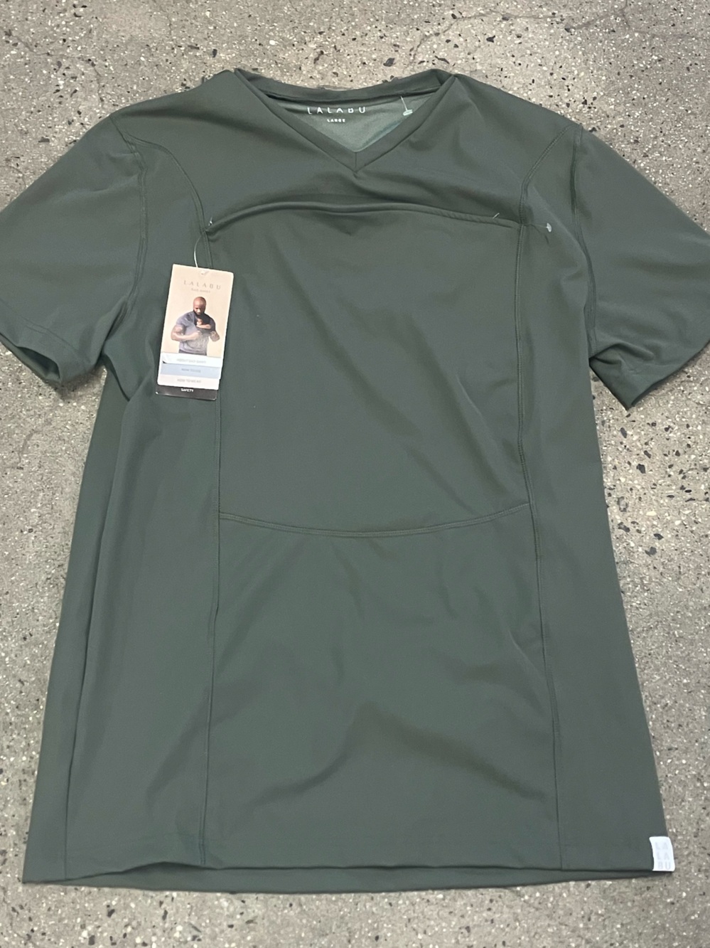 Lalabu Men’s Dad V-Neck Shirt Large